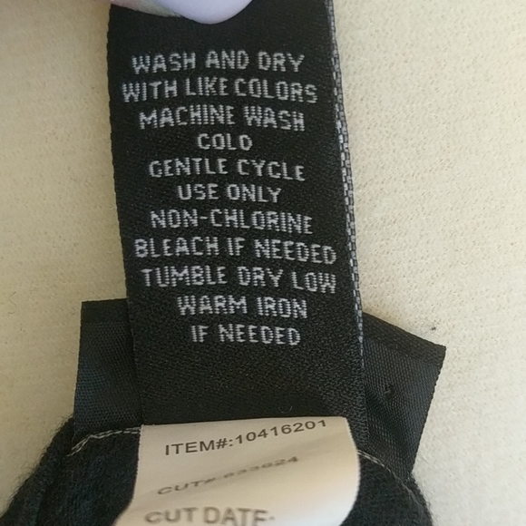 Torrid black white striped 3/4 sleeve top size 5 - Picture 5 of 5